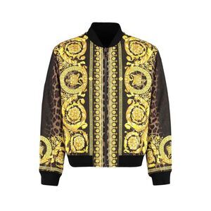 VERSACE Baroque Print Bomber Jacket Men MULTICOLOR Outerwear